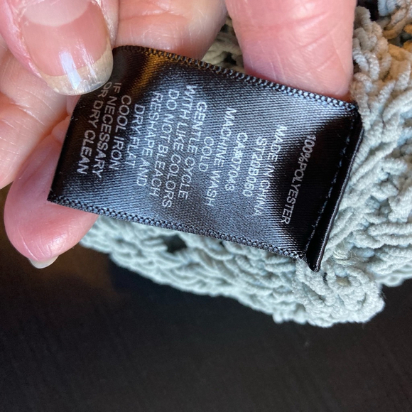 Women's Moon & Madison Sweater XL Blue Open Knit/green - Picture 7 of 11